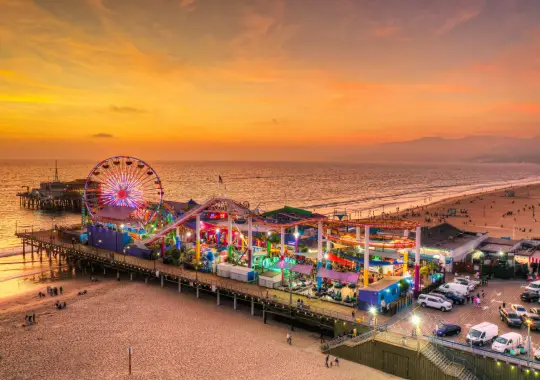 Santa Monica Pier - tempat wisata di los angeles